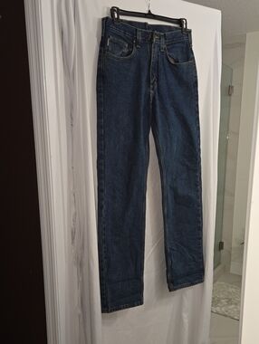 Carhartt Men's Straight Leg Dark Blue Jeans